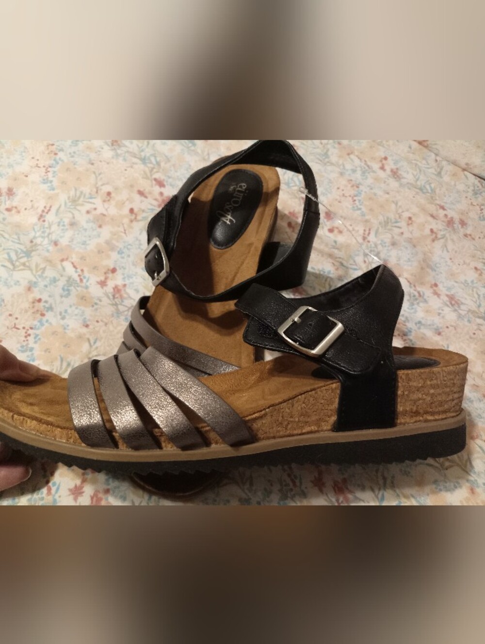 EURO SOFT COMFORT SANDALS WOMEN'S SIZE 9.5 SHOES WEDGE